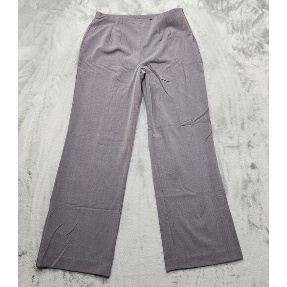 East 5th Pants Womens 18 Gray High Rise Flat Front Side Zip Wide Leg Trousers - Picture 1 of 11